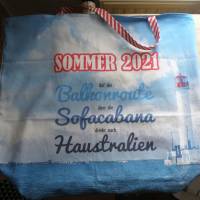 Shopper Bag XL /  Stofftasche / Strandtasche / der ideale Alltagsbegleiter im maritimen Style - " Sommer 2021 " Bild 5