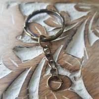 Schlüsselanhänger Cabochon bronze 20mm personalisierter Schmuck mit Foto Bild 2