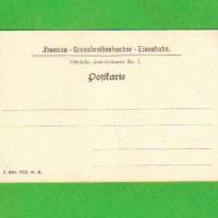 AK Ilmenau Felsenkeller - Korb`s Logirhaus - Grossbreitenbacher Eisenbahn Postkarte No. 7 Bild 2
