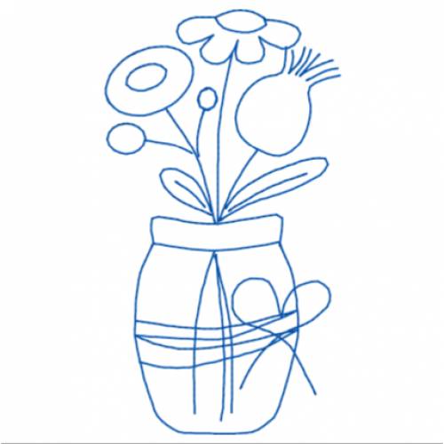 Stickdatei "Blumenstrauß"