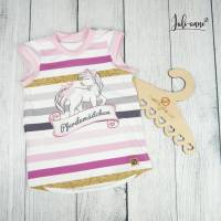Shirt "Girls Top" Sommershirt mit Kappenärmel Streifen Pferdemädchen Pferd Bild 1