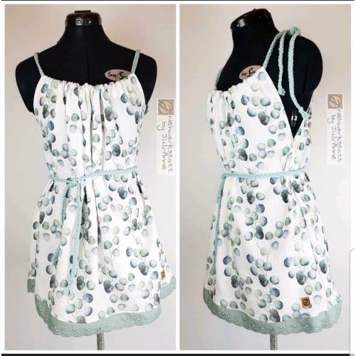 Damen Long-Top aus luftigen Musselin Eukalyptus