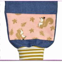 Pumphose für Kinder Jeans Eichhörnchen Senfgelb Ringel Bild 9