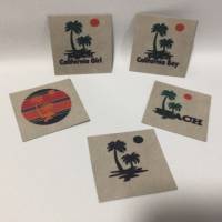Motiv-Label  Set California Beach farblich Label/Patches aus Snappap Bild 1
