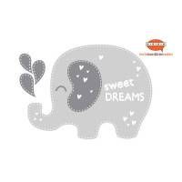 Wandtattoo: Elefant - Sweet Dreams | Wandaufkleber & Türaufkleber r Bild 1