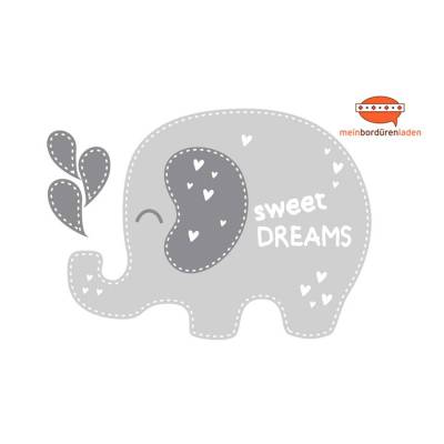 Wandtattoo: Elefant - Sweet Dreams | Wandaufkleber & Türaufkleber