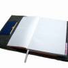 Kalenderhülle mit Handyfach + Stifthalter + Kreditkartenfach aus Wollfilz Leder für Din A5 Buchkalender, Notizbuch bis max. 21 x 15 x 2,5cm Bild 5