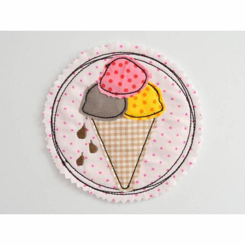 Stickdatei DOODLE Eis 2er SET 10x10cm