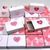 Adventskalender zum Befüllen, Mini-Schachteln, Auswahl 1-24 oder 1-25, rosa pink, Herz, pink hearts, Advent Kalender Bild 2