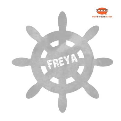 Wandtattoo: Steuerrad | maritimer Wandaufkleber & Türaufkleber - mit Name personalisierbar