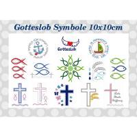 Stickdatei Gotteslob Symbole 10x10cm