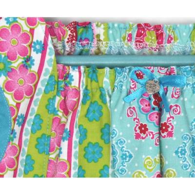 Sommertop - 86/92 Hängerchen türkis-bunt -Stripe- von olilu