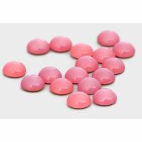 6 Glascabochons ~ Pink Opal ~ 10 mm Durchmesser ~ zart schimmernde/milchige Flatback Cabochons Bild 1
