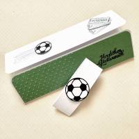 Originelle Geschenkhülle für Fußball-Ticket Einladung Geschenkverpackung grün-weiß Geschenk für IHN Vatertag Bild 4