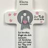 Schutzengelkreuz für Mädchen Taufkreuz, Kinderkreuz Geschenk zur Taufe / Geburt/Kommunion Bild 2