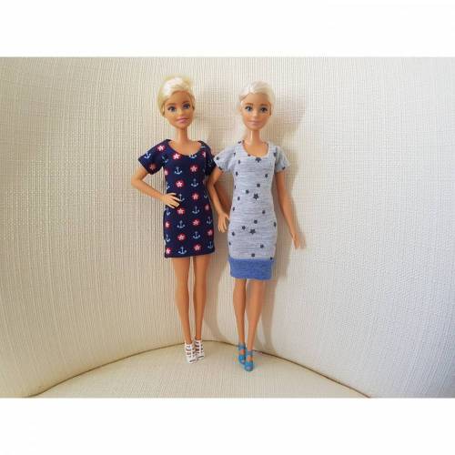 ITH Stickdatei Kleid für Modepuppe, auf deutsch und englisch