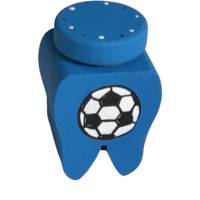 Milchzahndose Zahndose für Milchzähne Fußball blau Bild 1