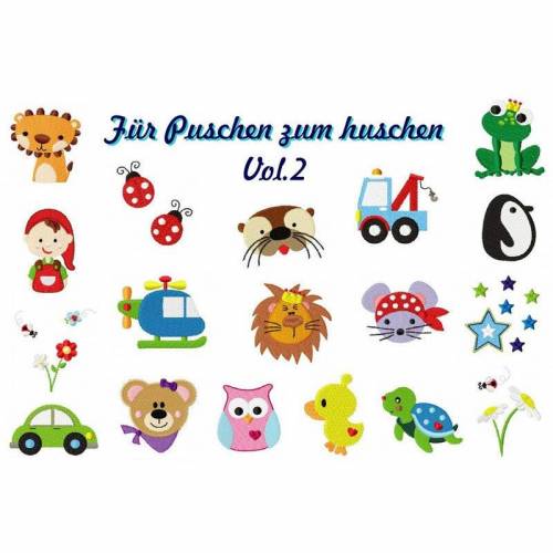 Stickdatei Puschen, digitale Stickdatei,Stickdateien Krabbelpuschen Vol.2 10x10