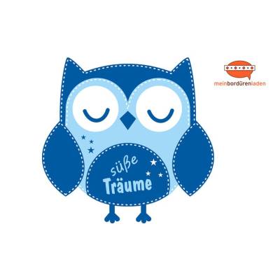 Wandtattoo: Eule - Süße Träume | Wandaufkleber & Türaufkleber