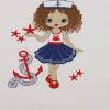 Jersey-Panel, Sailor Girl weiß, Baumwolle Bild 2