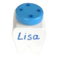 Milchzahndose Zahndose für Milchzähne Zahnfee weiß-hellblau Bild 2