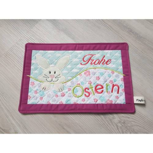 ITH Stickdatei MugRug Ostern 20x30
