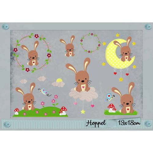 Stickdatei Hoppel 13x18cm