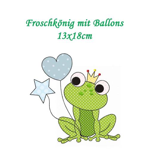 digitale Stickdatei Frosch-Doodle 13x18cm