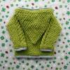 Strickjacke mit Kapuze Größe 80/86 grün grau trachtenjacke für junge kapuzenjacke trachtenmode baby kind Bild 3