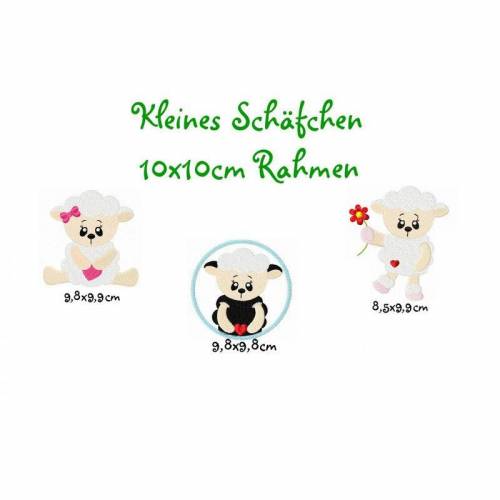 Stickdatei Schaf,Schäfchen 10 x10 cm