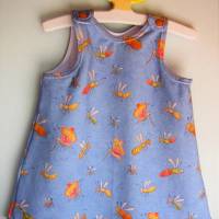 Schmetterlinge und Fliegen Baby und Kleinkind Bio Jersey Kleid Bestellen Tunica In Größen 0-24 mo Zu bestellen Bild 1