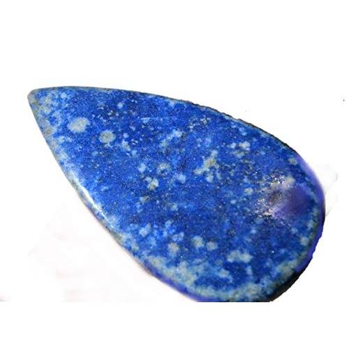 Ring Lapislazuli blau weiß handgefertigt mit 25 x 52 Millimeter großem schmalen Stein jeansblau zum Hippy look im boho c