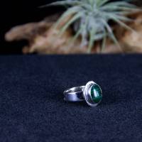 grüner Malachit Silber Ring verstellbare Ringgröße 55 - 66 Bild 10