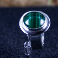 grüner Malachit Silber Ring verstellbare Ringgröße 55 - 66 Bild 2