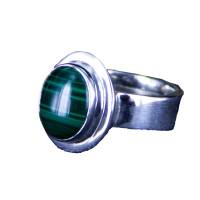 grüner Malachit Silber Ring verstellbare Ringgröße 55 - 66 Bild 4