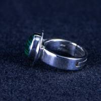 grüner Malachit Silber Ring verstellbare Ringgröße 55 - 66 Bild 7