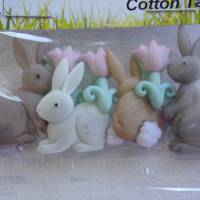 Dress it up Knöpfe   Hasen   (1 Pck.)    Easter Cotton Tails