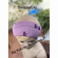 ️ Bio Wolle Seide Stirnband kbT, mulesingfrei  | doppellagig | große Farb- und Musterwahl | Wendestirnband, Haarband Bild 1
