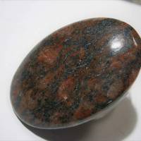 Ring weinrot grau mit 50 x 32 mm großem Oceanjaspis Stein Jaspis rot oval boho Geschenk statementschmuck Bild 2