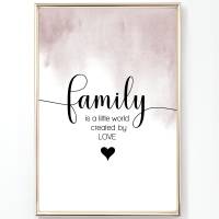 Bilderset FAMILY IS A LITTLE WORLD CREATED OF LOVEPrintset 10er DIN A3/A4/A5 Prints Bilder Poster Bilderset Kunstdrucke Bild 8