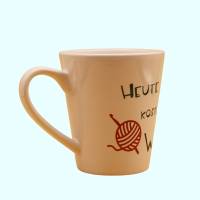 für alle Woll-Liebhaber,liebevoll gestaltete Kaffee-Tasse zum Thema Wolle und Stricken, kreative Keramik-Tasse Bild 3