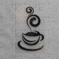 Bügelbild - Kaffee / Tee - viele mögliche Farben Bild 1