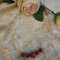 Kette aus polierten Schaumkoralle Perlen rot Bild 4