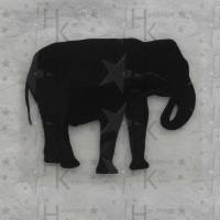 Bügelbild - Elefant - viele mögliche Farben Bild 1