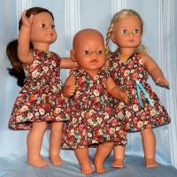 Puppenkleid mit Blümchen Bild 6