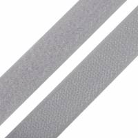 Klettverschluss Klettband Haken u. Schlaufen 20 mm grau(1m/1,50 €) Bild 1
