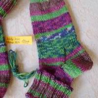 Baby-Söckchen, handgestrickte Socken, SchuhGr 21/22, 18 Monate, Kleidergr. 86/92 Bild 4