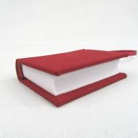 Minibuch Dekoration, rosen-rot, Mini-Notizbuch, handgefertigt Bild 4