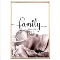 Bilderset FAMILY IS A LITTLE WORLD OF LOVE  Printset 6er Prints Bilder Poster Bilderset Kunstdrucke dekorativ Bild 9