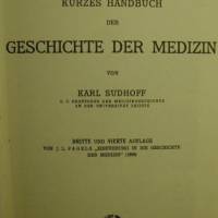 Karl Sudhoff-Geschichte der Medizin-Reprintausgabe, Bild 2